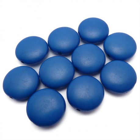 10ks Tmavě modré lentilky plastové