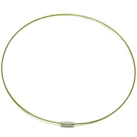 Šroubovací náhrdelník zelený 45cm